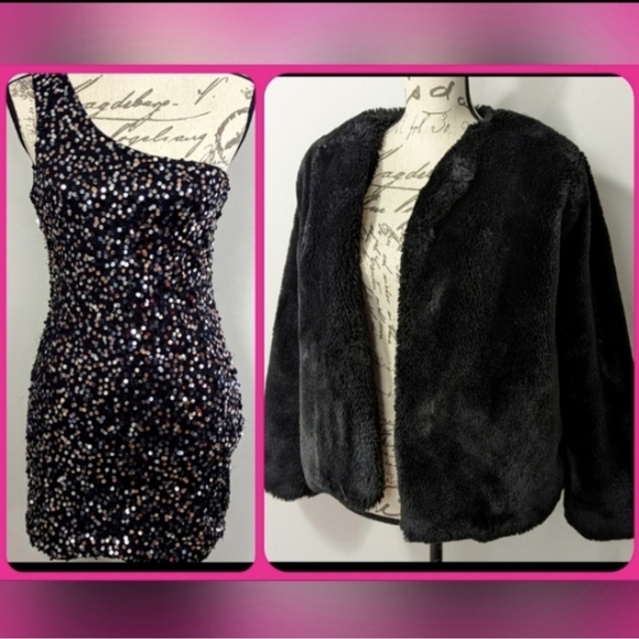 Forever 21 Black Sequin~Stiletto Heels - Picture 5 of 12